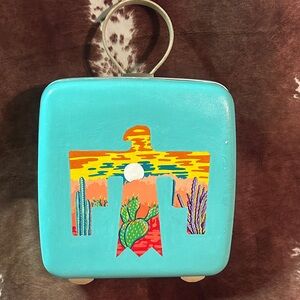 Samsonite Cream and Turquoise Bag